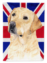 Load image into Gallery viewer, Labrador with English Union Jack British Flag Garden Flag - Outdoor Decorative Yard Flag SC9833GF