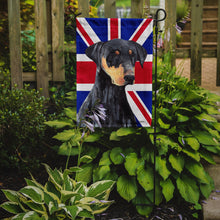 Load image into Gallery viewer, Doberman with English Union Jack British Flag Garden Flag – Decorative Outdoor Yard Flag SC9834GF