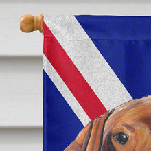 Load image into Gallery viewer, Vizsla with English Union Jack British Flag Flag Canvas House Size SC9835CHF