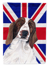 Load image into Gallery viewer, Springer Spaniel with English Union Jack British Flag Garden Flag - Outdoor Decorative Yard Flag