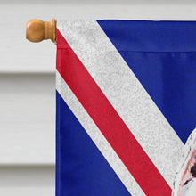 Load image into Gallery viewer, Pit Bull with English Union Jack British Flag Flag Canvas House Size SC9838CHF