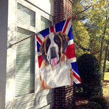 Load image into Gallery viewer, Saint Bernard with English Union Jack British Flag Flag Canvas House Size SC9839CHF