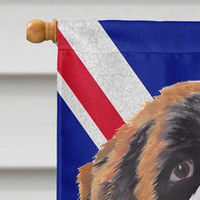 Load image into Gallery viewer, Saint Bernard with English Union Jack British Flag Flag Canvas House Size SC9839CHF