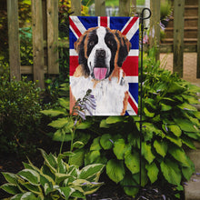 Load image into Gallery viewer, Saint Bernard with English Union Jack British Flag Garden Flag - Outdoor Decorative Yard Flag SC9839GF