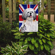Load image into Gallery viewer, Shih Tzu with English Union Jack British Flag Garden Flag - Outdoor Decorative Yard Flag