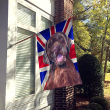 Load image into Gallery viewer, Labrador with English Union Jack British Flag Flag Canvas House Size SC9841CHF