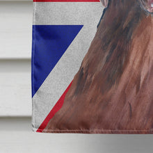 Load image into Gallery viewer, Labrador with English Union Jack British Flag Flag Canvas House Size SC9841CHF