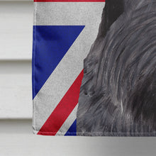 Load image into Gallery viewer, Scottish Terrier with English Union Jack British Flag Flag Canvas House Size SC9843CHF