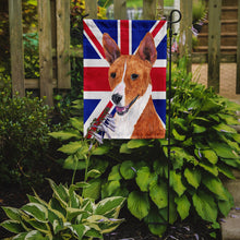 Load image into Gallery viewer, Basenji with English Union Jack British Flag Garden Flag - Outdoor Decorative Yard Flag SC9844GF