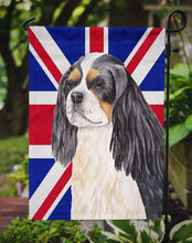 Load image into Gallery viewer, Cavalier Spaniel with English Union Jack British Flag Garden Flag - Outdoor Decorative Yard Flag