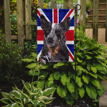 Load image into Gallery viewer, Australian Cattle Dog with English Union Jack British Flag Garden Flag - Outdoor Decorative Yard Flag SC9853GF