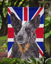 Load image into Gallery viewer, Australian Cattle Dog with English Union Jack British Flag Garden Flag - Outdoor Decorative Yard Flag SC9853GF