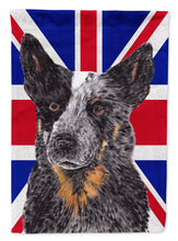 Load image into Gallery viewer, Australian Cattle Dog with English Union Jack British Flag Garden Flag - Outdoor Decorative Yard Flag SC9853GF
