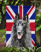 Load image into Gallery viewer, Belgian Sheepdog with English Union Jack British Flag Garden Flag - Outdoor Decorative Yard Flag SC9855GF