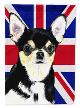 Load image into Gallery viewer, Chihuahua with English Union Jack British Flag Flag Canvas House Size SC9856CHF