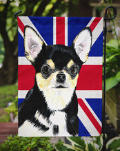 Load image into Gallery viewer, Chihuahua with English Union Jack British Flag Garden Flag – Decorative Outdoor Yard Flag SC9856GF