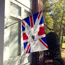 Load image into Gallery viewer, Bull Terrier with English Union Jack British Flag Flag Canvas House Size SC9860CHF