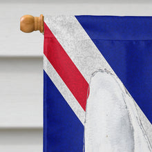 Load image into Gallery viewer, Bull Terrier with English Union Jack British Flag Flag Canvas House Size SC9860CHF