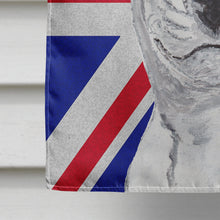Load image into Gallery viewer, Bull Terrier with English Union Jack British Flag Flag Canvas House Size SC9860CHF