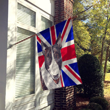 Load image into Gallery viewer, Bull Terrier with Engish Union Jack British Flag Flag Canvas House Size SC9861CHF