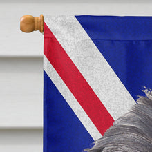 Load image into Gallery viewer, Brussels Griffon with Engish Union Jack British Flag Flag Canvas House Size SC9863CHF