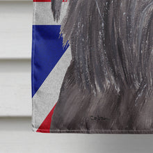 Load image into Gallery viewer, Brussels Griffon with Engish Union Jack British Flag Flag Canvas House Size SC9863CHF