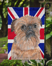 Load image into Gallery viewer, Brussels Griffon with Engish Union Jack British Flag Garden Flag - Outdoor Decorative Yard Flag