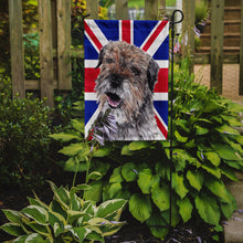 Load image into Gallery viewer, Border Terrier with Engish Union Jack British Flag Garden Flag - Outdoor Decorative Yard Flag SC9865GF