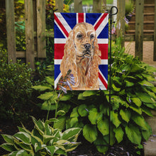 Load image into Gallery viewer, Buff Cocker Spaniel with Engish Union Jack British Flag Garden Flag – Decorative Outdoor Yard Flag SC9866GF