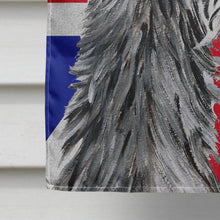 Load image into Gallery viewer, Scottish Deerhound with English Union Jack British Flag Flag Canvas House Size SC9871CHF