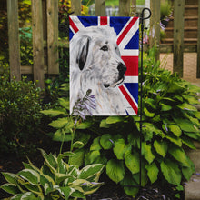 Load image into Gallery viewer, Great Pyrenees with English Union Jack British Flag Garden Flag – Decorative Outdoor Yard Flag SC9873GF