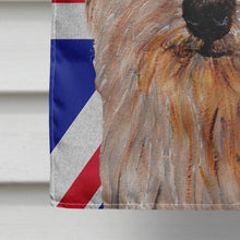 Load image into Gallery viewer, Norfolk Terrier with English Union Jack British Flag Flag Canvas House Size SC9875CHF