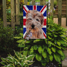Load image into Gallery viewer, Norfolk Terrier with English Union Jack British Flag Garden Flag - Outdoor Decorative Yard Flag SC9875GF