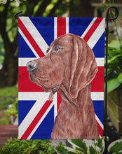 Load image into Gallery viewer, Redbone Coonhound with English Union Jack British Flag Garden Flag - Outdoor Decorative Yard Flag SC9880GF