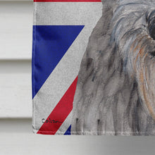 Load image into Gallery viewer, Scottish Deerhound with English Union Jack British Flag Flag Canvas House Size SC9881CHF