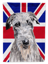 Load image into Gallery viewer, Scottish Deerhound with English Union Jack British Flag Garden Flag - Outdoor Decorative Yard Flag SC9881GF