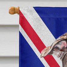 Load image into Gallery viewer, Staffordshire Bull Terrier Staffie with English Union Jack British Flag Flag Canvas House Size SC9882CHF