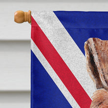 Load image into Gallery viewer, Wire Fox Terrier with English Union Jack British Flag Flag Canvas House Size SC9887CHF