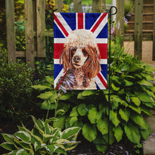 Load image into Gallery viewer, Red Miniature Poodle with English Union Jack British Flag Garden Flag – Decorative Outdoor Yard Flag SC9888GF