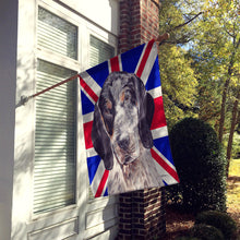 Load image into Gallery viewer, Blue Tick Coonhound with English Union Jack British Flag Flag Canvas House Size SC9890CHF