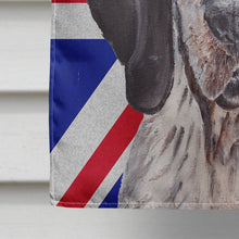 Load image into Gallery viewer, Blue Tick Coonhound with English Union Jack British Flag Flag Canvas House Size SC9890CHF
