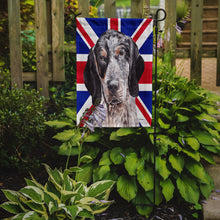 Load image into Gallery viewer, Blue Tick Coonhound with English Union Jack British Flag Garden Flag - Outdoor Decorative Yard Flag