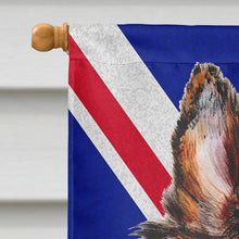 Load image into Gallery viewer, Collie with English Union Jack British Flag Flag Canvas House Size SC9893CHF