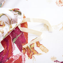 Load image into Gallery viewer, Tache Floral Hummingbirds Burgundy White Vintage Rose Garden Reversible Duvet Cover (SD-7676)