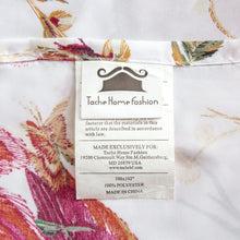 Load image into Gallery viewer, Tache Floral Hummingbirds Burgundy White Vintage Rose Garden Bed Sheet Set (SD-7676)