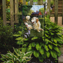 Load image into Gallery viewer, Yellow Labradors by Don Squires Garden Flag – Decorative Outdoor Yard Flag SDSQ0431GF
