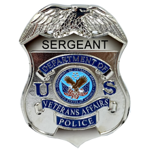 Load image into Gallery viewer, PBX-004-G VA Veterans Affairs Administration lapel pin for SERGEANT Police Officer