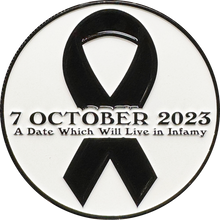 Load image into Gallery viewer, BL18-001 Jewish Mourners Kaddish Shiva Memorial Challenge Coin Support Israel October 7 2023 Israeli IDF