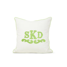 Load image into Gallery viewer, Applique Monogram Pillow Cover