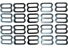 Load image into Gallery viewer, 1" Dull Black Resin Stamped Steel Slide 20 PACK | SLIDE1BLK3100